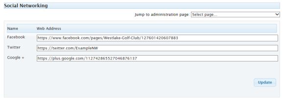 social network link admin
